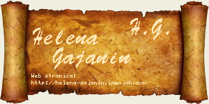 Helena Gajanin vizit kartica
